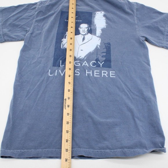 The Lyndon Springtown San Marcos Texas State University Blue Tee Tshirt SM - Picture 7 of 8